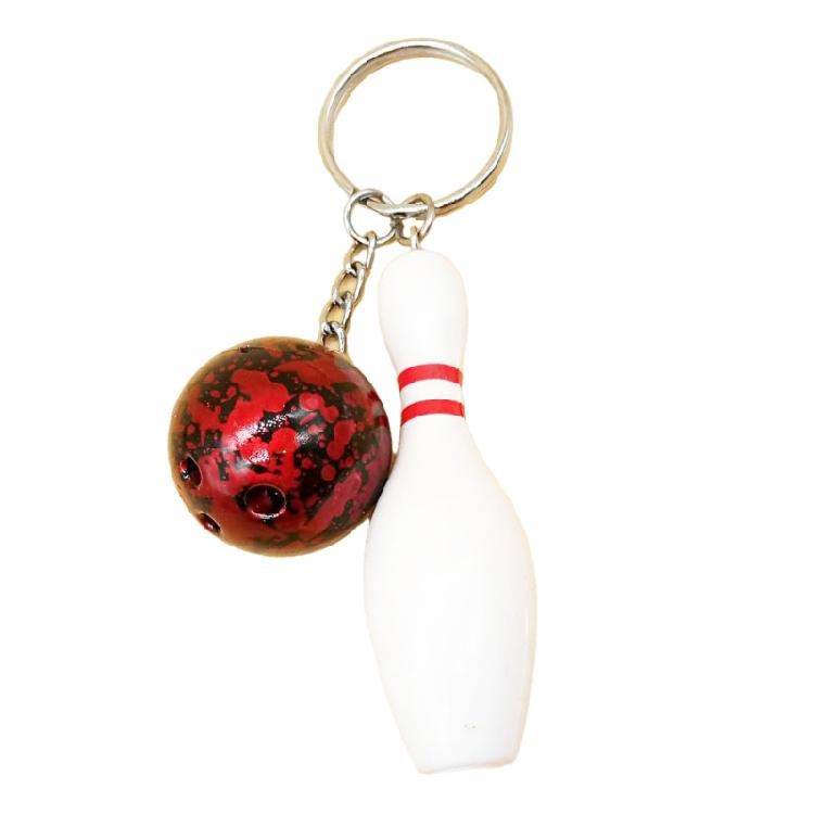 Novelty Bowling Ball Keychain Fashionable Bowling Ball Keychain Eye Catching Keychain for Added Convenience & Fun