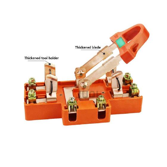 (1)High quality 2P knife switch 32A 63A 100A two-phase knife switch high power 220V double throw Disconnector