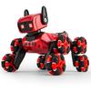 New Children's Toy Mechanical Dog Eight-wheel Stunt Spray Can Shake the Head Electric Remote Control Car Machine Dog Manufacturer