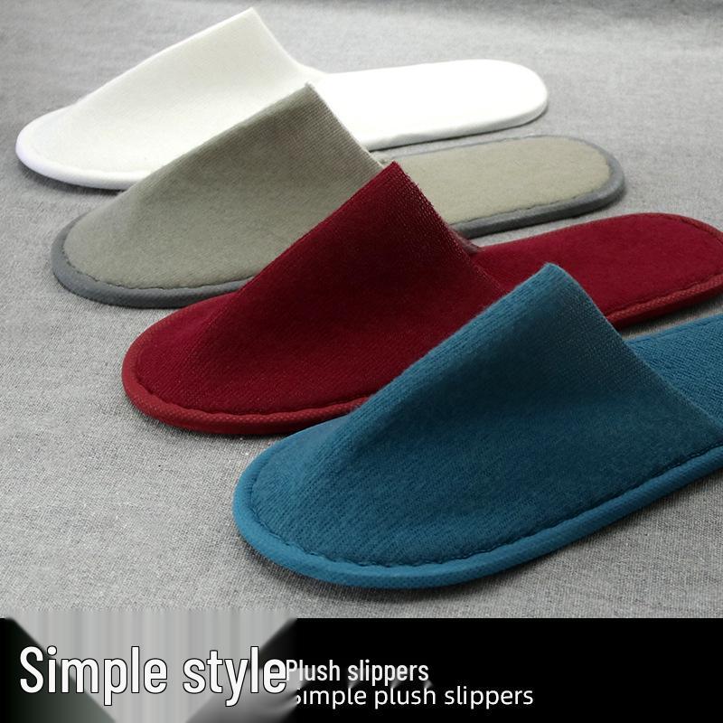 Disposable Terry Cloth Slippers for Hotel Guests