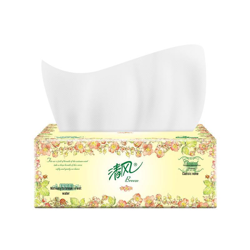 Newcomer Exclusive 3-Ply Qingfeng Facial Tissues, European Style, 100 Sheets per Box, 24-Pack Value Set