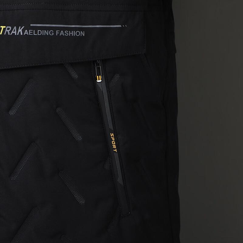 Pierre Cardin Men's Business Casual Warm Hooded Padded Jacket