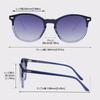 DUCO UV Protection Round UV400 Polarized Fashionable UV Size 1230 Women's Sunglasses, Blue, Protection, Lenses, Design, Protection,