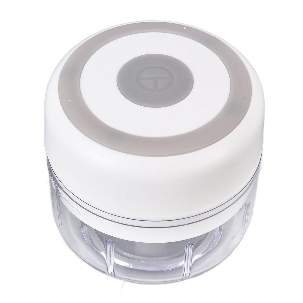 Mini-Zerkleinerer Langlebig Elektrisch 100 ml Fassungsvermögen Schnell Zerkleinern Tragbare Mühle für Küchenutensilien Weiß