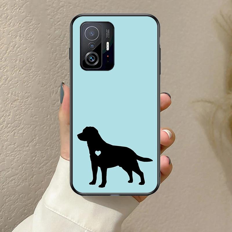 Black Labrador Dog Funda For POCO F5 F3 M5s C40 F4 GT X3 X4 X5 Pro Case For Xiaomi 12 13 Lite 11T 12T Pro 12X