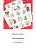 Baby's Double Full Month Happy Sticker for Birthday Party Favors, Gift Bags, and Kindergarten Teachers