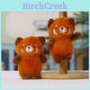 Raccoon Plush Keychain Cute Soft Toy With Pp Cotton Filling For Bags And Gifts