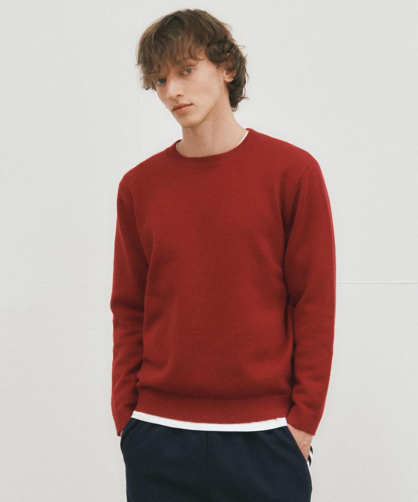 Wednesday Oasis Autumn Fabric Wool Blend Knit_Red(Wc25-Kn59)