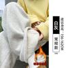 Lamb wool sweatpants women's autumn and winter new black leggings small fleece thickened Harlan sweatpants