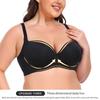 European and American Large Size Bra Smooth Seamless Push-up Bra with Underwire Adjustment
