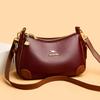 Simple Women's Messenger Bag, Casual Crossbody Bag, Fashionable Messenger Bag, Soft PU Leather Handbag, Suitable for Daily Use and Shopping