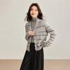 Luxxi Women's 100% Wool Tassel Trim Knit Cardigan