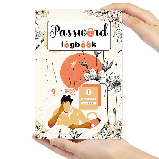 Kniha hesel Malý vázaný deník hesel pro internetové webové stránky Adresa přihlášení Organizér hesel Zápisník pro domácí kancelář