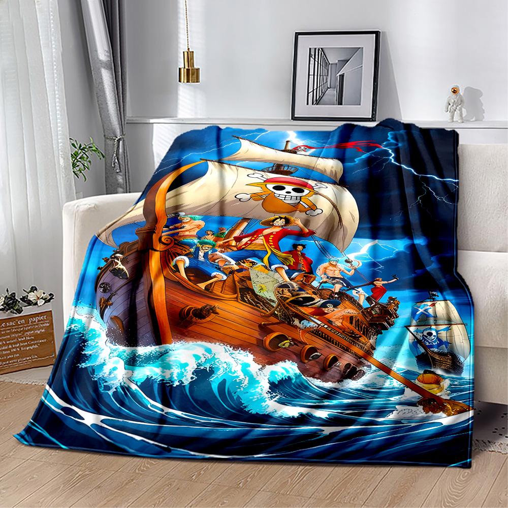 Pirate Ship Adventure Blanket Warmthful Decor Perfect for Picnics Sofa Couch All-Season Use Stylish Decor Birthday Christmas Gift Blanket