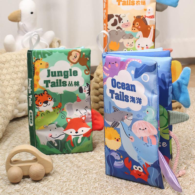 Baby Tearresistant Fabric Book With Bilingual Content For Early Childhood Learning And Sensory Development