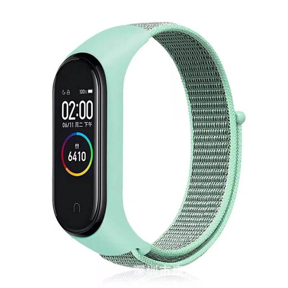 Belt Replace Nylon Breathable Watch Wrist Strap Mi Band 6 Strap Wristbands Bracelet Loop watch Belt