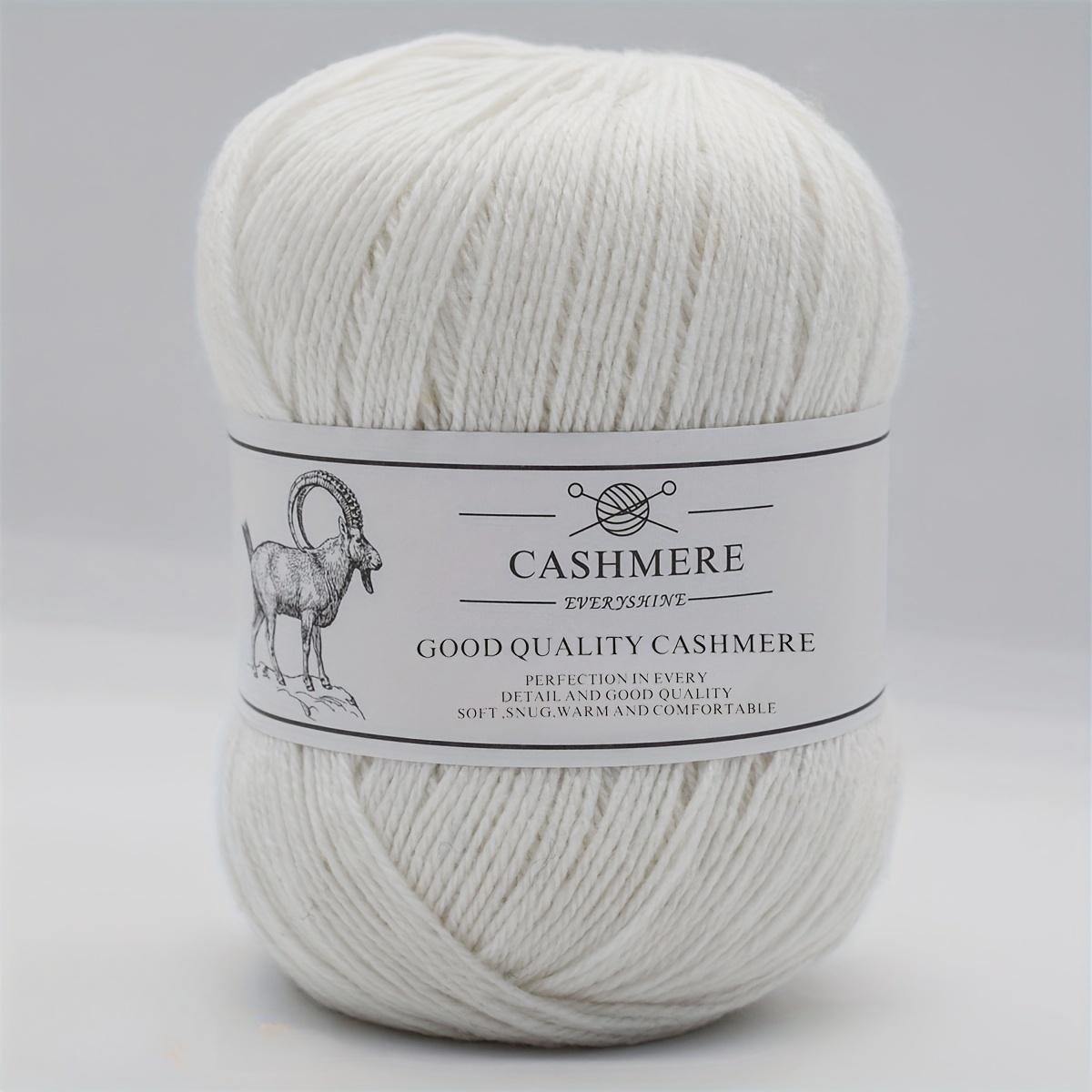 

Пряжа премиум-кашемира для вязания спицами и крючком – 50 г/1,76 унции, 320 м/350 ярдов, ультрамягкая тонкая шерсть ручной работы (Спицы 1,5-2,5 мм) Свитера DIY-поделки