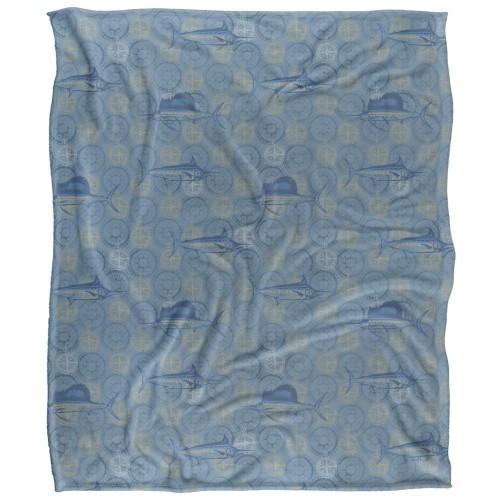 JQ Licensing Silky Compass Fishing Supersoft Blanket