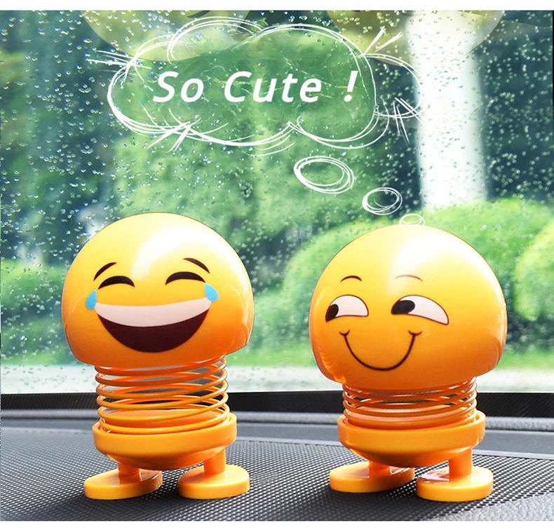 Cute Shaking Head Doll for Car - Fun Interior Ornament, Creative Sticker & Small Toy Accessory for Vehicle Dashboard Decoration