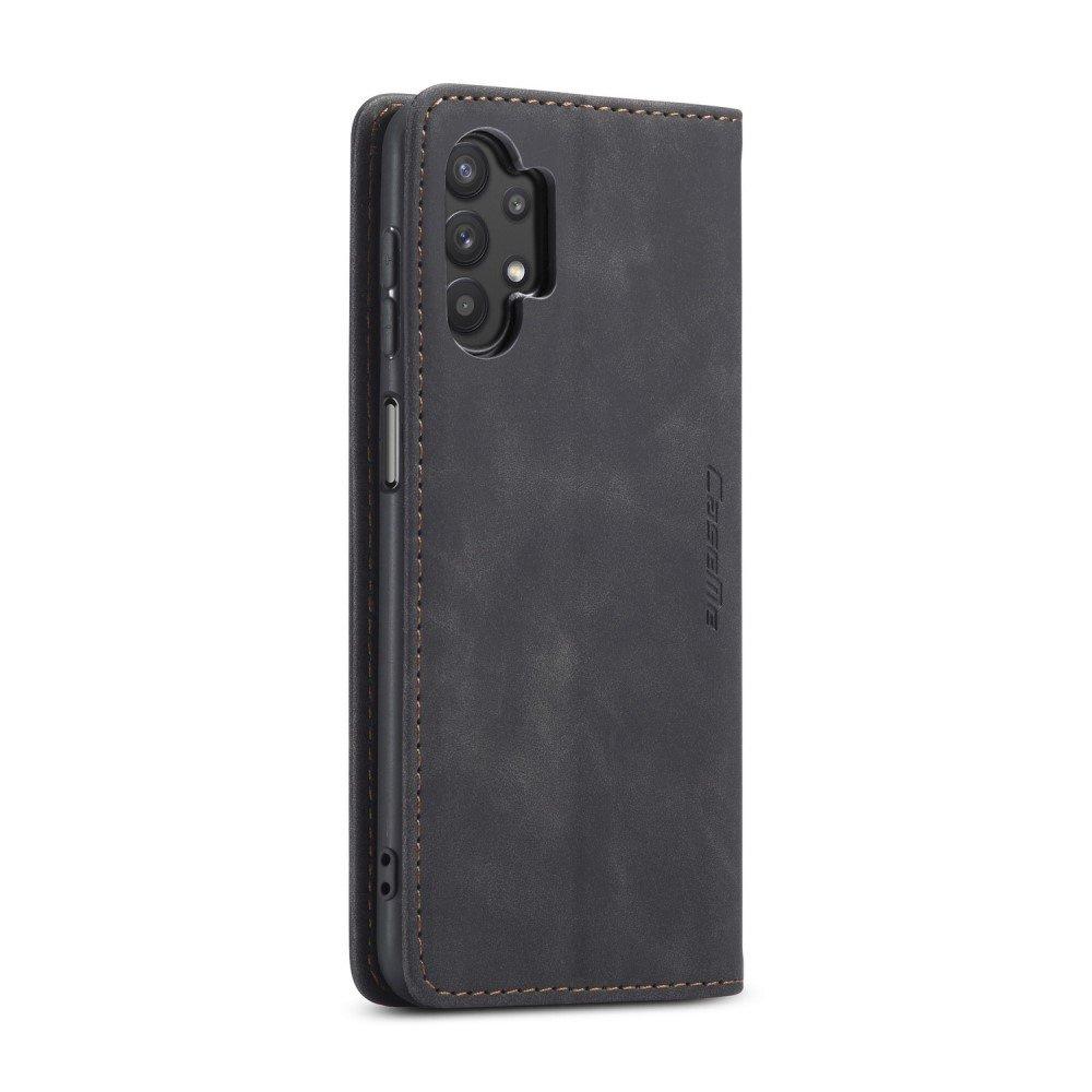 CASEME Case for Samsung Galaxy A32 5G, Leather Wallet Case, Black