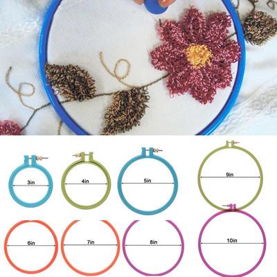 4 Sizes Plastic Oval Frame Hoop Ring Embroidery Cross Stitch Sewing Accessories
