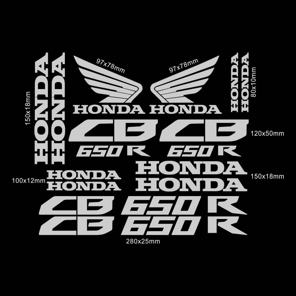 AAADF1 Motorcycle Honda Sticker Cb650r Cbr650r Logo Fork Emblem Decal Accessories
