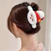 Hair Claw Clip Christmas Theme Hair Jaw Clamps Festive Santa Hair Catch Barrettes Strong Hold Hairpin for Girls