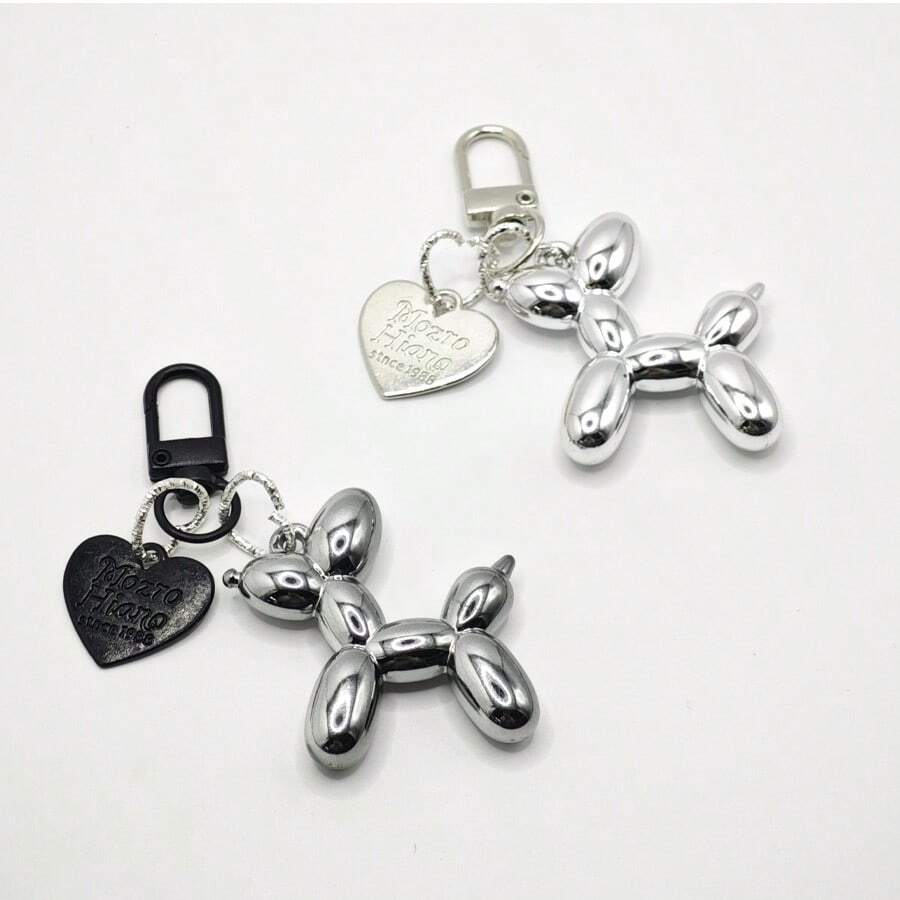 1pc Cute Balloon Dog Keychain Fashion Y2K Women Bag Pendant Jewelry Keychain Men's Women's Car Keychain Fun Keychain Accessories