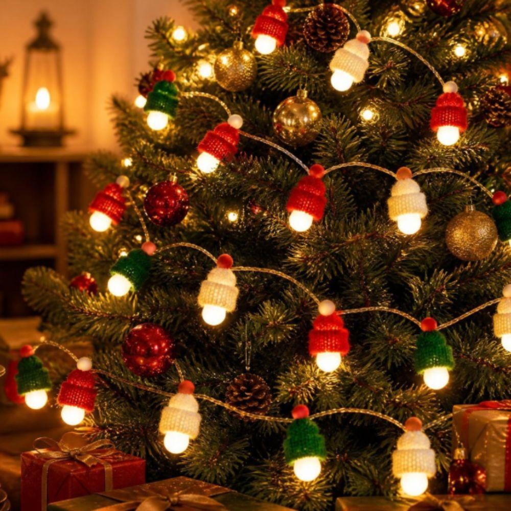 Festive Ambient String Lights Soft Glow Disco Mirror Ball String Lights Christmas Tree