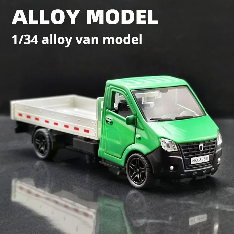 1/34 Legierung Kipper Einzelreihe LKW 3-Türer Rückzug Junge Spielzeugauto Kinder Transport LKW für Kinder Geburtstagsgeschenke