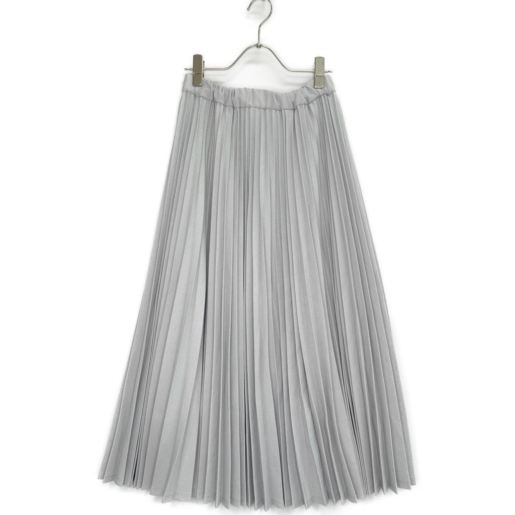 SEVEN TEN by MIHO KAWAHITO [Good Condition] 4A305 Pleated Long skirt S grayUsed