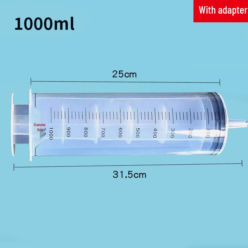 Large Capacity Disposable Syringe for Liquid and Food Feeding, Medical Enema, and Nasal Flushing