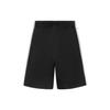 Li Ning Sports Basketball Series Button Splicing Knitted Loose Sports Shorts Men Shorts Black AKSS507-2