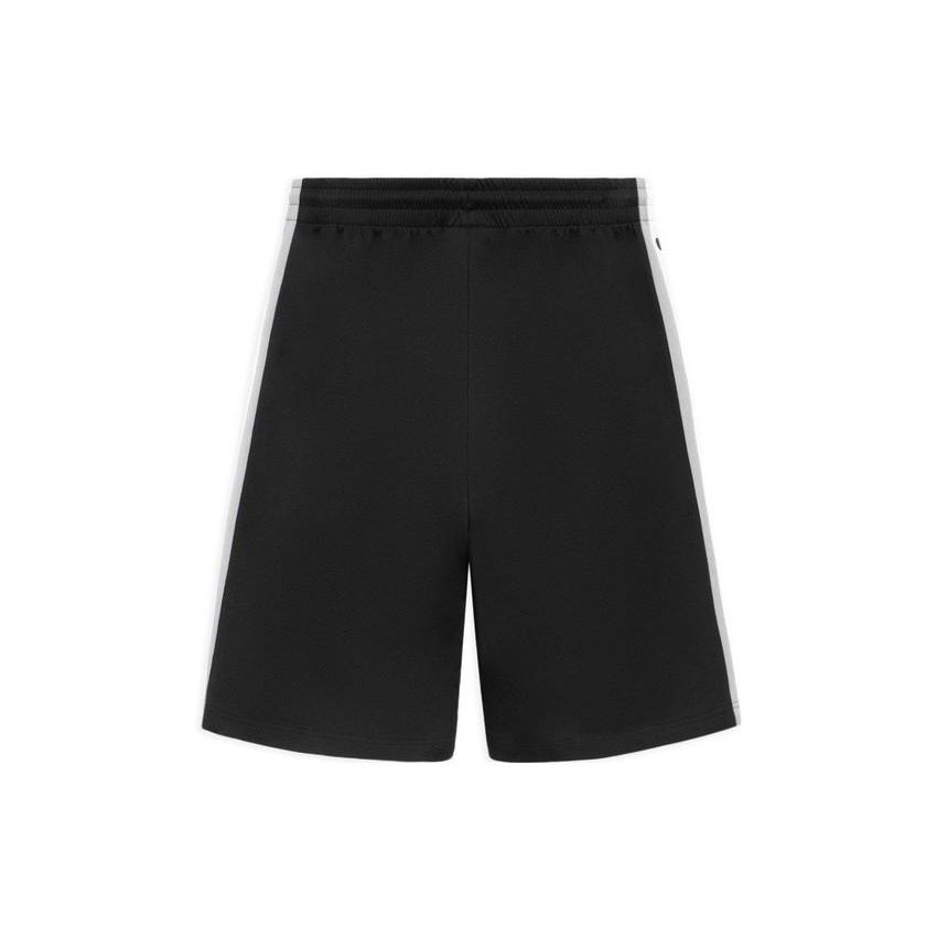 Li Ning Sports Basketball Series Button Splicing Knitted Loose Sports Shorts Men Shorts Black AKSS507-2
