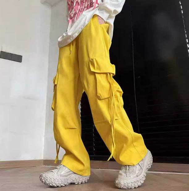 

Unisex Plus Size Multi-pocket Cargo Pants - New Arrival for Spring/Autumn Streetwear M 45-52kg