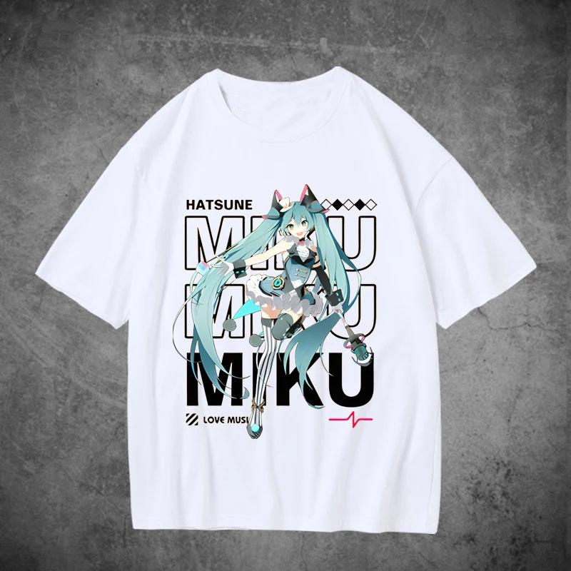 2025 Trendiges Hatsune Miku Anime Future Kurzarm Partner T-Shirt für Herren & Damen