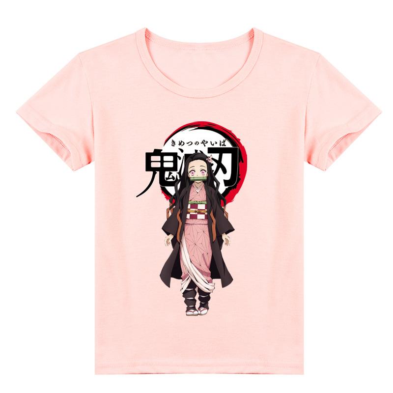 Летняя футболка с короткими рукавами Kimetsu No Yaiba Ghost Blade для девочек средней — фото 5