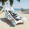 1pc, Microfiber, Vintage Style Camping RV Beach Towel, Quick-Dry Microfiber, Strong Wrap Design, Suitable for Beach and Pool Use