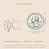 BAMOER Dazzling Classic Moissanite Ear Buckles 925 Sterling Silver Hoop Earrings for Women Engagement & Wedding Jewelry Gift