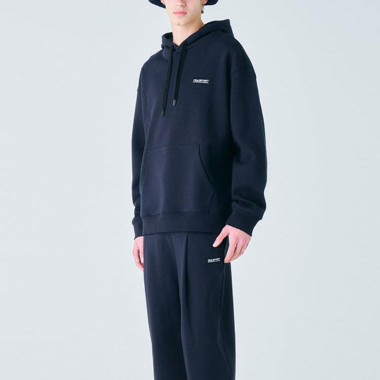 FILA Sweatshirts Unisex Black Hooded Moderate Regular FS2POF1132X-BLK