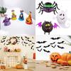 Conjunto de Adesivos de Morcego de Halloween 12 Peças de Decalques de Morcego de PVC Para Decoração de Bar Ktv e Casa Assombrada