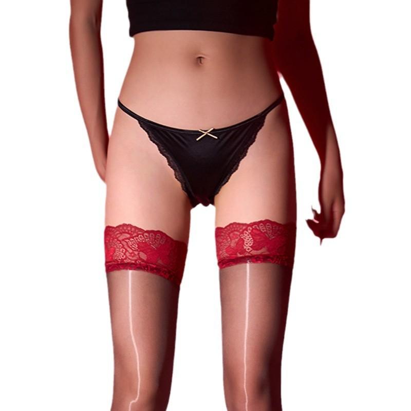 Sheer Stockings for Nightclub, Horse Oil Stockings, Women's Sexy Aurora Stockings, Black Plus Size Sexy Long Tube Socks