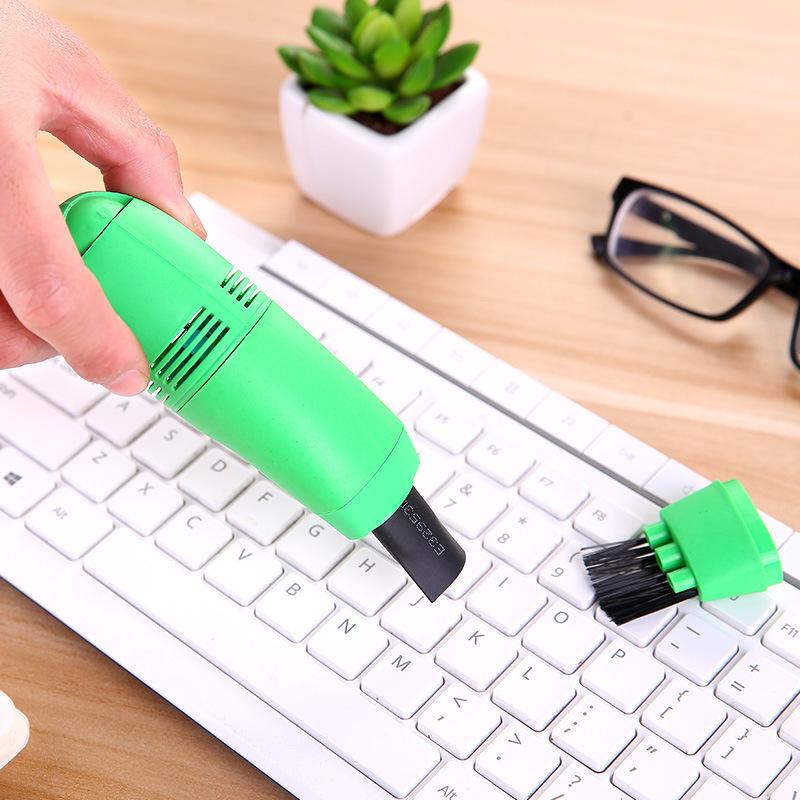 Mini USB Vacuum Cleaner with Brush for Keyboard, Desktop, Laptop, and Phone