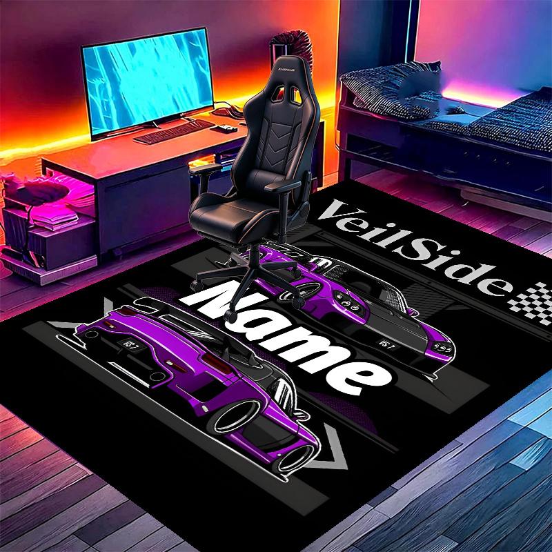 Custom Name Personalized Fast & Furious Print Carpet, Versatile Home Decor Rug, for Playroom, Apartment, Balcony, Entryway, Hallway Gift