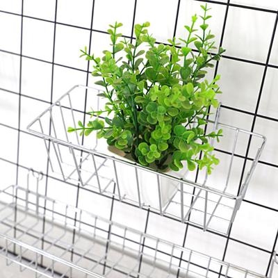 Porte-manteau mural Design grille Multifonctionnel Mural Forte capacité de charge Grande capacité Décoration intérieure DIY Affichage mur photo Boîte de rangement Panier d'art