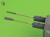 Master Model WW2 German Flakpanzer Kugelblitz MK103 3cm Machine Gun Barrel with Armored Sleeve Plastic Model Parts 1/35 IV/Flakpanzer V/Flakpanzer