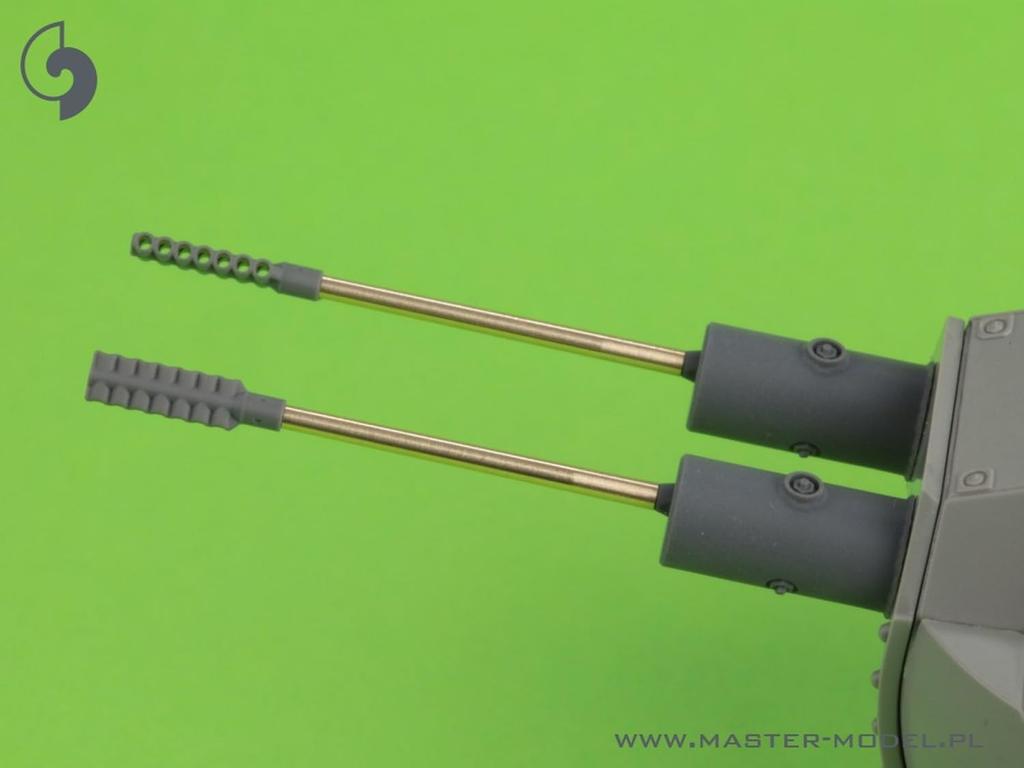 Master Model WW2 German Flakpanzer Kugelblitz MK103 3cm Machine Gun Barrel with Armored Sleeve Plastic Model Parts 1/35 IV/Flakpanzer V/Flakpanzer