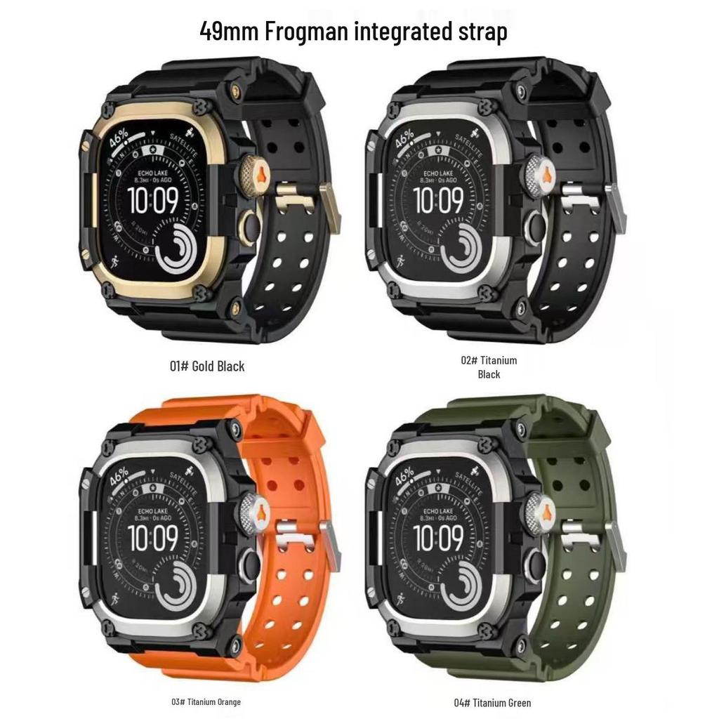 Frogman Strap: TPU & Metal Frame for Apple Watch Ultra 49mm