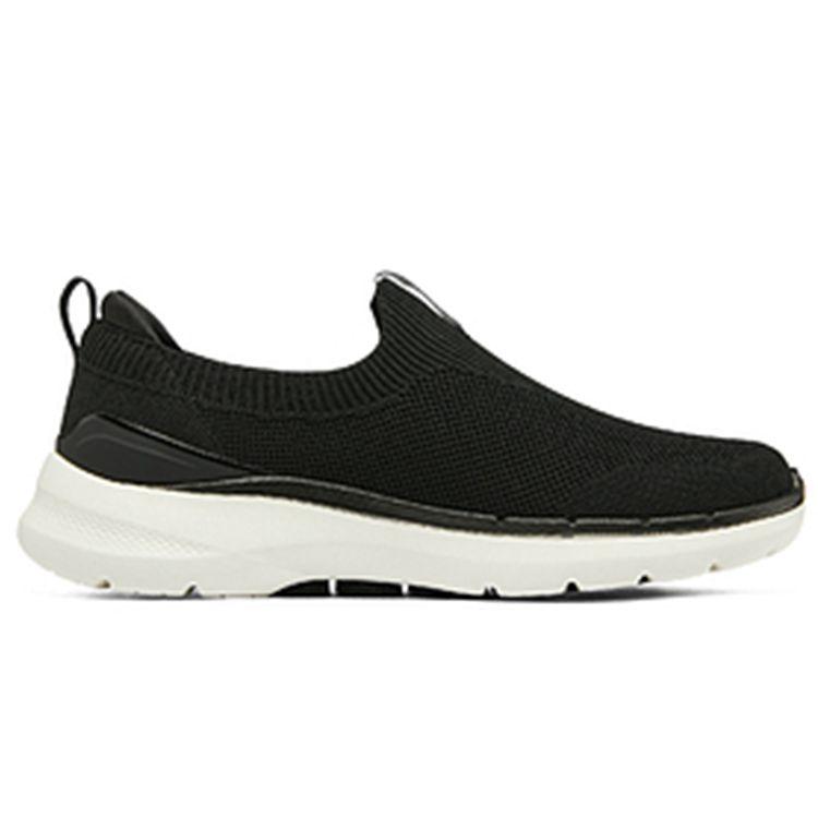 Skechers Go Walk 6 Slip-On Comfortable Shock Absorbing Durable Breathable Low-Top Casual Shoes Men Sneakers White Black 216267-BLK