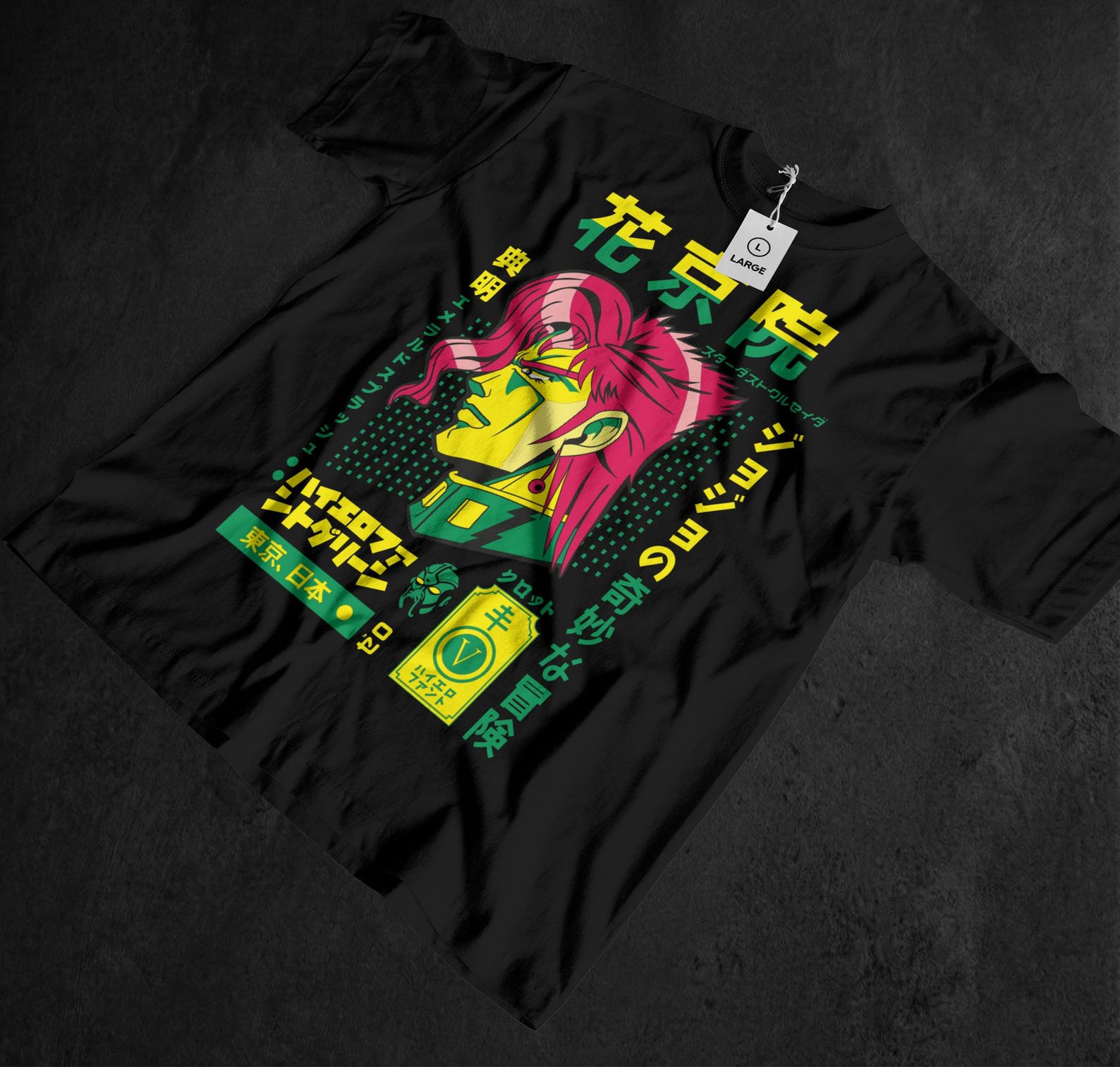 Harajuku Manga Unisex T-Shirt, Shonen Style, Pop Culture, Graphic Print, Retro Series 150